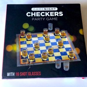 Game Night Checkers Party Shots Game